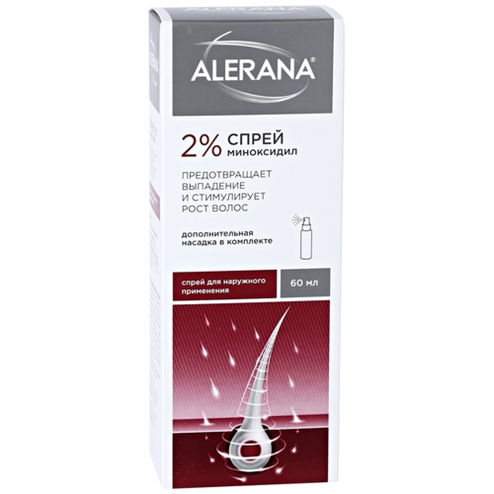Алерана спрей д/наруж примен 2% 60мл